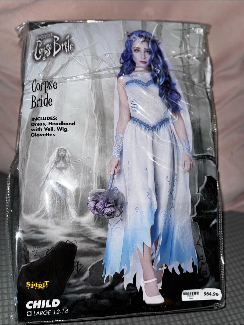 Spirit Corpse Bride Kids Costume - ages 12-14 large